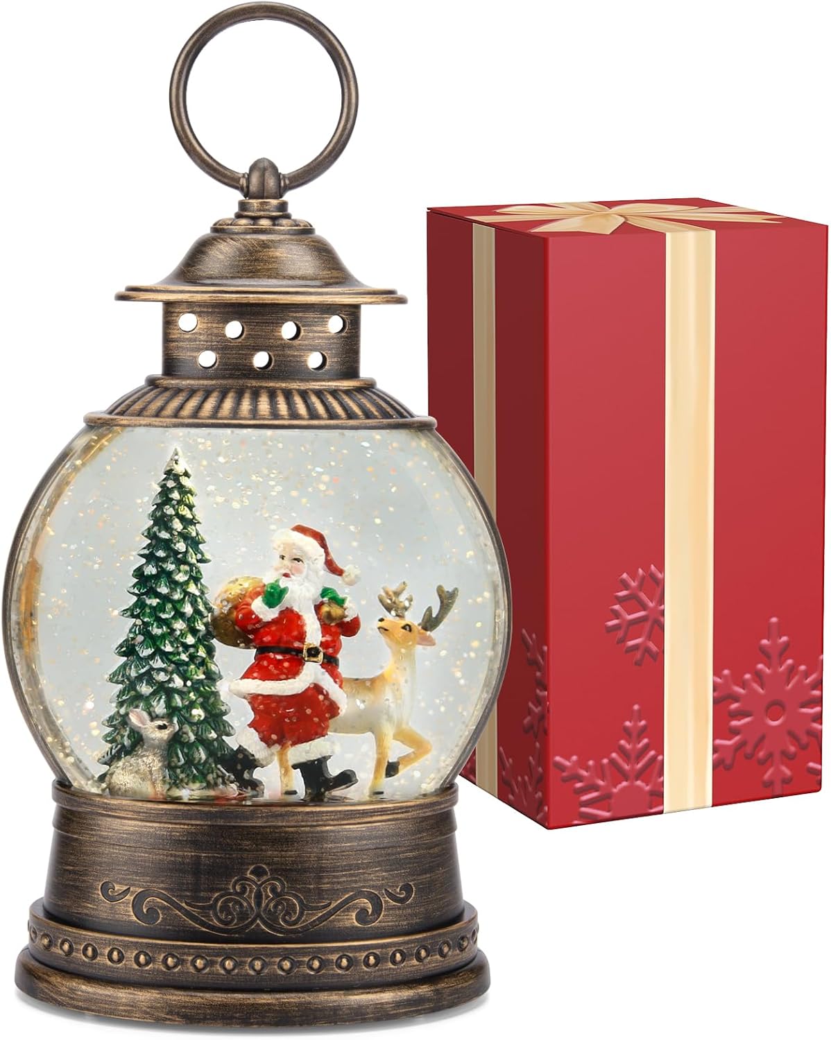Christmas Snow Globe Lantern w - Snow Globe Musical avis et prix