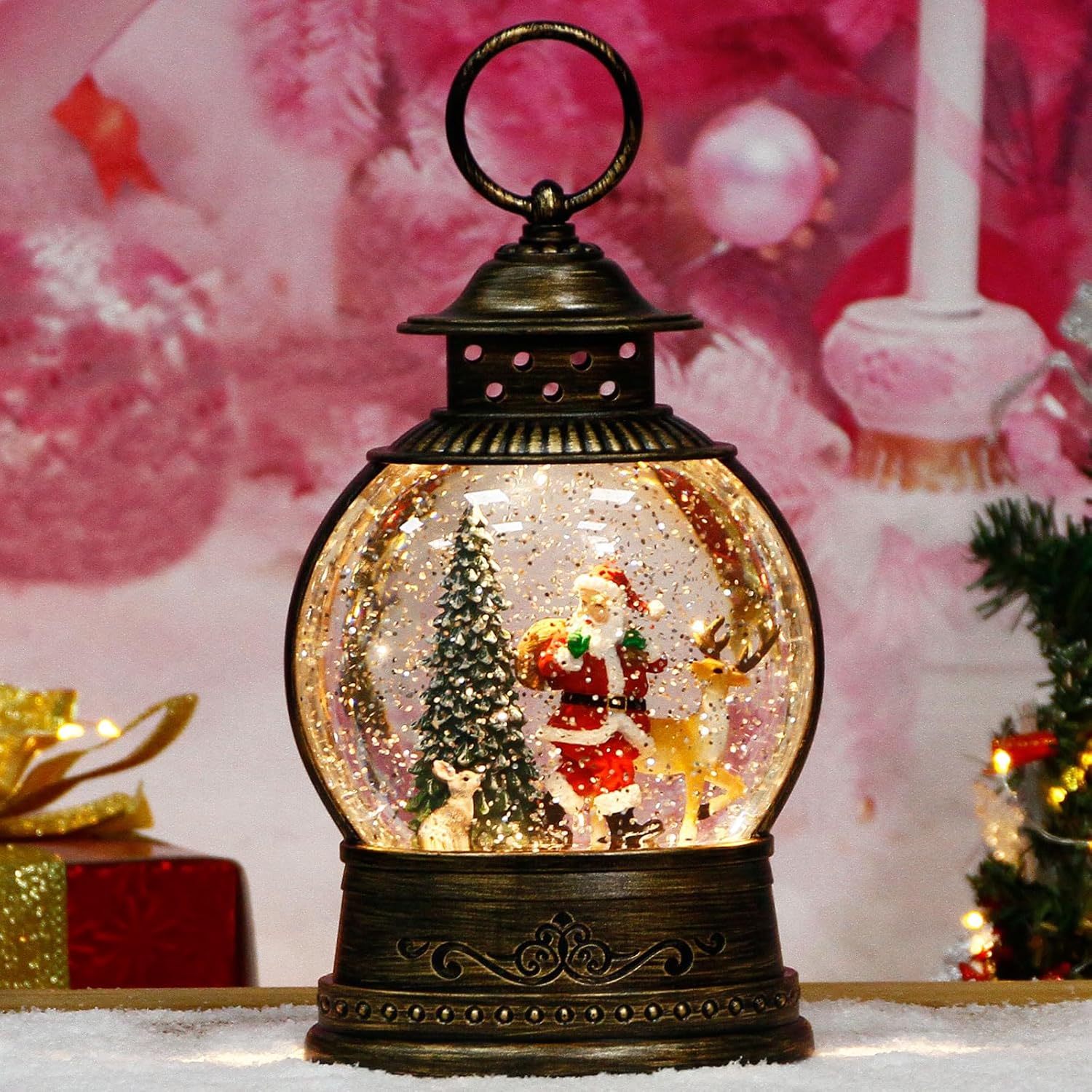 Christmas Snow Globe Lantern w - Snow Globe Musical avis et prix