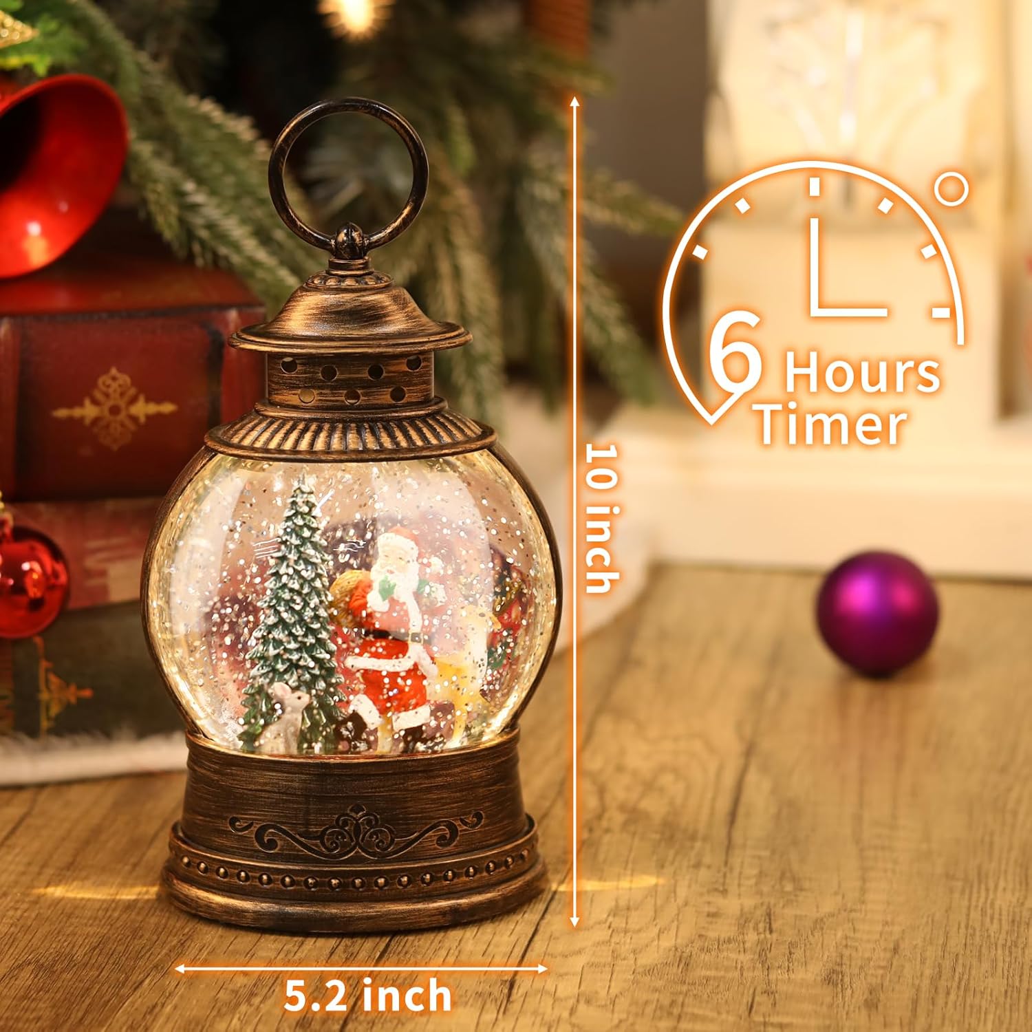 Christmas Snow Globe Lantern w - Snow Globe Musical avis et prix