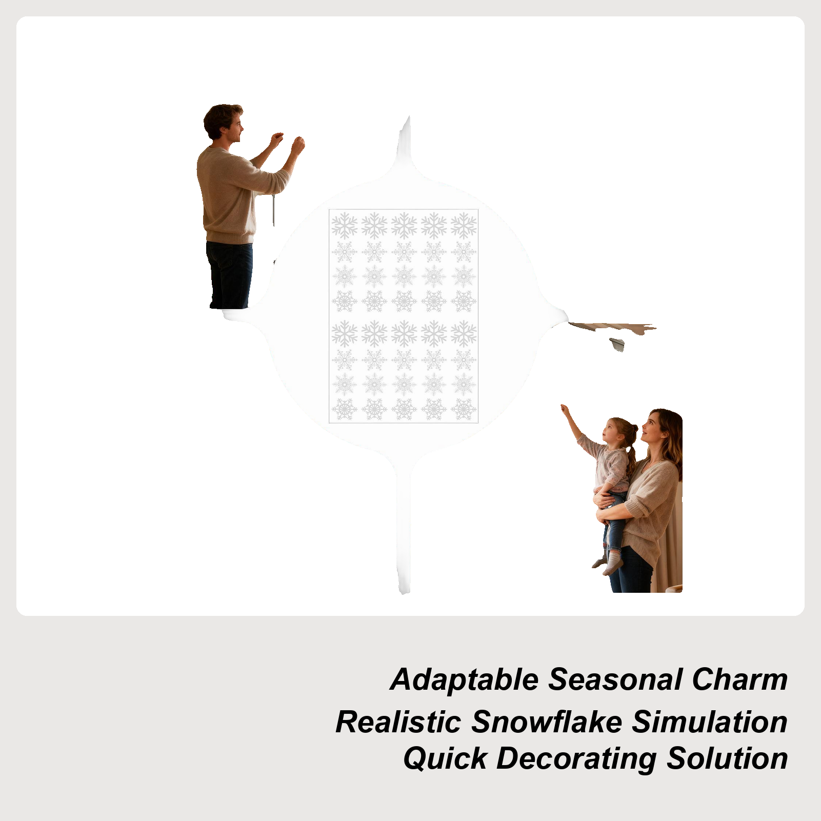 Snowflake Window Clings Christ - Snowflake Window Decal avis et prix