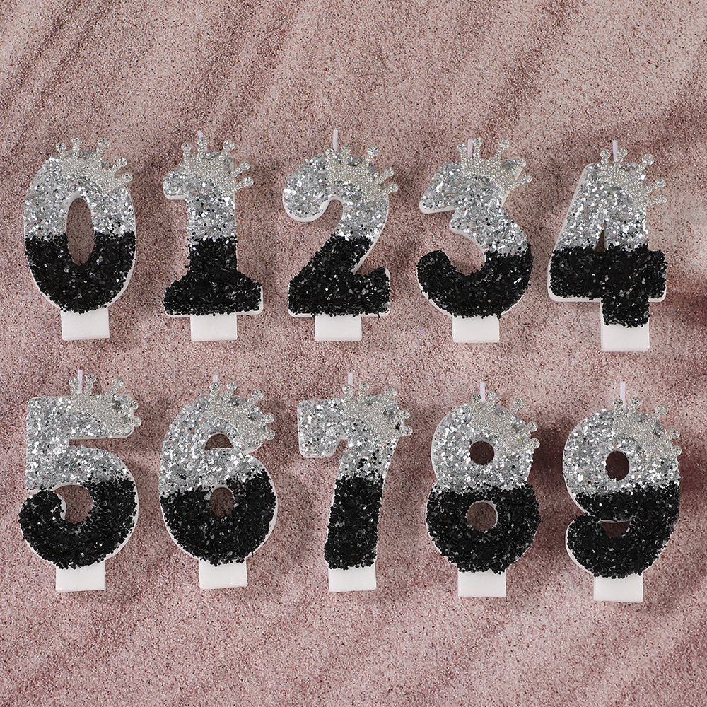 Black Silver Gradient Crown Ha - Holiday Candle Set avis et prix