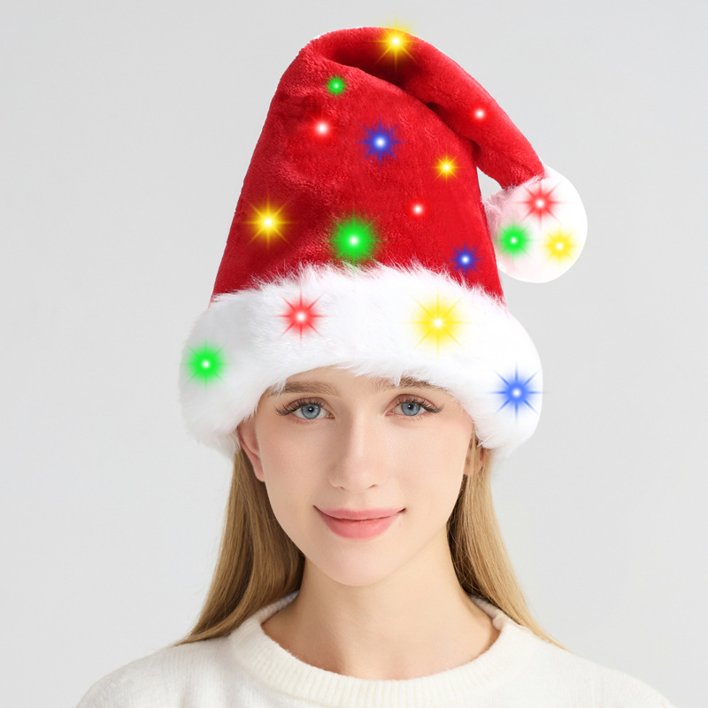 Christmas hat LED light plush  - Santa Hat Plush avis et prix