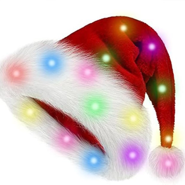Christmas hat LED light plush  - Santa Hat Plush avis et prix