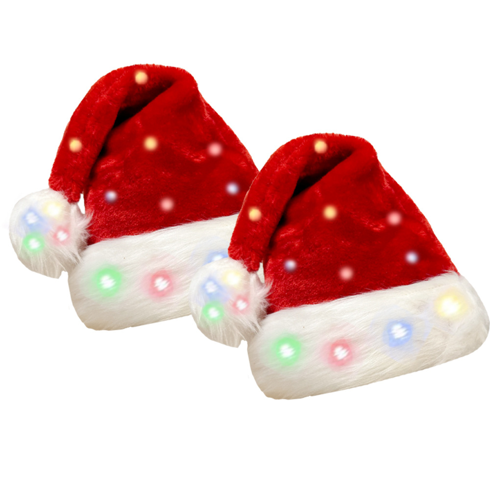 Christmas hat LED light plush  - Santa Hat Plush avis et prix