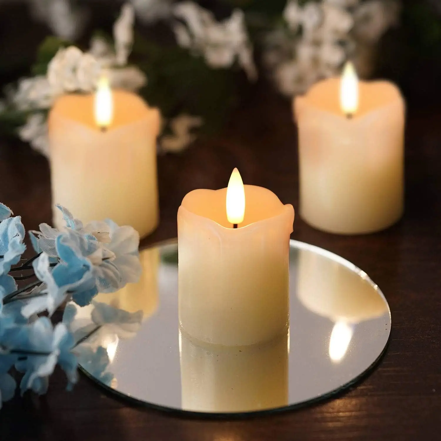 Flameless Votive Candles with  - Holiday Candle Set avis et prix