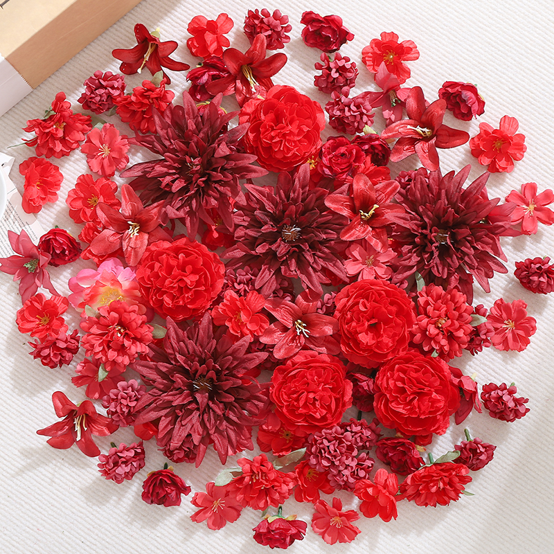 20Pcs Red Artificial Flowers H - Christmas Wreath Fake avis et prix