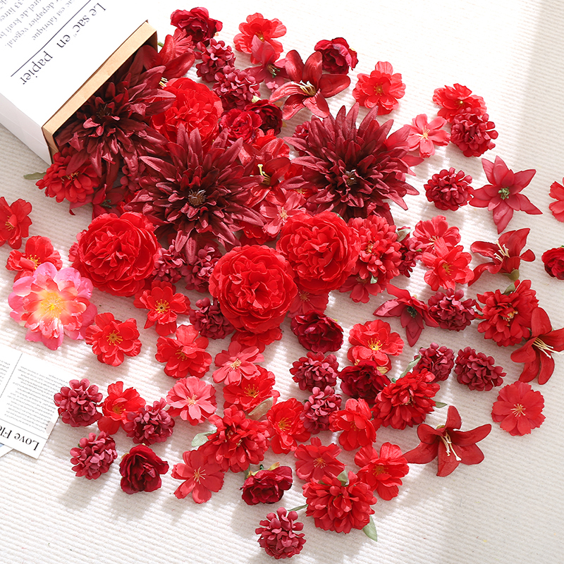 20Pcs Red Artificial Flowers H - Christmas Wreath Fake avis et prix