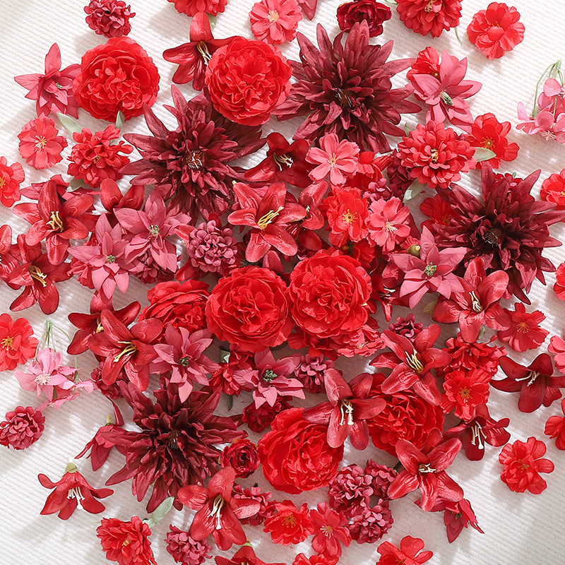 20Pcs Red Artificial Flowers H - Christmas Wreath Fake avis et prix