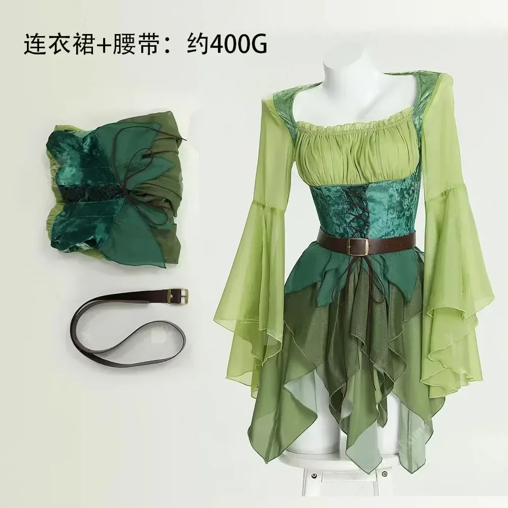 Women's Elf Medieval Green Fai - Elf Costume Christmas avis et prix