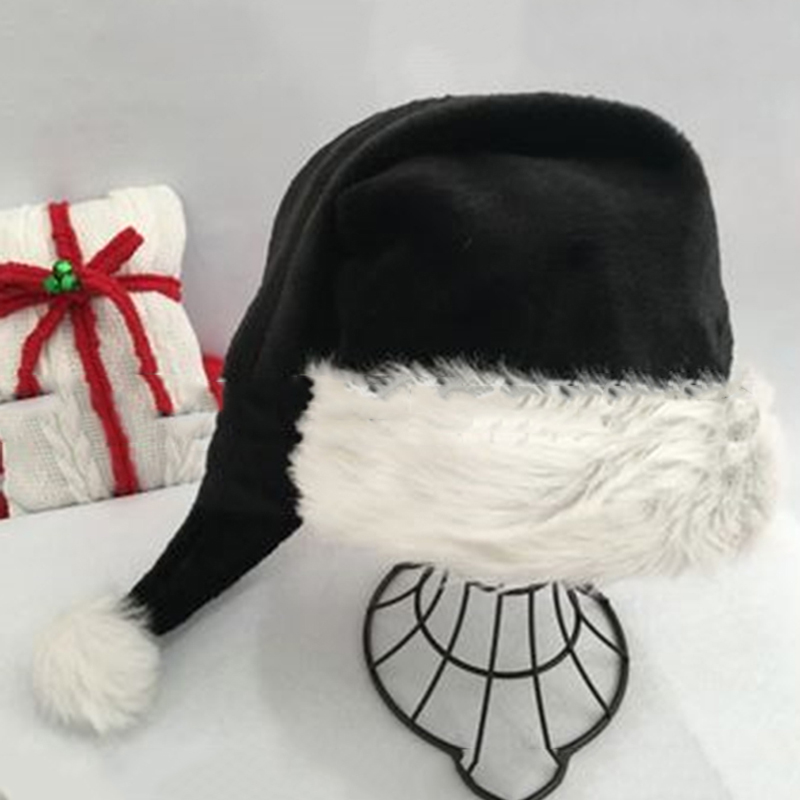 Christmas Santa Hat Black Long - Santa Hat Plush avis et prix